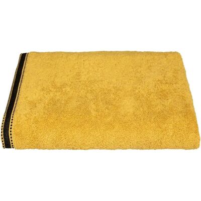 Senfgelbe Baumwoll-Badetuch - 100x150cm Senfgelbe Baumwoll-Badetuch - 100x150cm