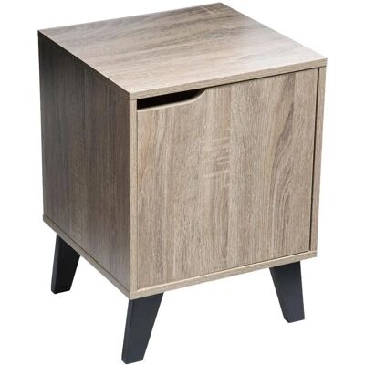 Comodino Northix - Grigio - Moderno, MDF, Pino - Mobili Camera Comodino Northix - Grigio - Moderno, MDF, Pino - Mobili Camera