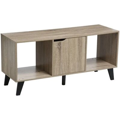 Mueble de TV negro con estantes - Muebles para TV Mueble de TV negro con estantes - Muebles para TV