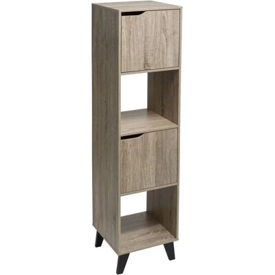 Northix Wooden Shelf - Gray - Modern Design - 4 Shelves Northix Wooden Shelf - Gray - Modern Design - 4 Shelves