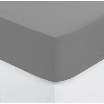 Drap-housse gris Atmosphera - Housse de matelas - Publicité Drap-housse gris Atmosphera - Housse de matelas - Publicité