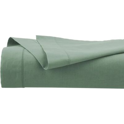 Drap en coton Atmosphera - Vert céladon - 240x290cm - Drap - Publicité Drap en coton Atmosphera - Vert céladon - 240x290cm - Drap - Publicité