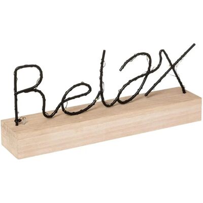 Figure décorative LED Atmosphera Relax - 28x12,5x5 cm - Publicité Figure décorative LED Atmosphera Relax - 28x12,5x5 cm - Publicité