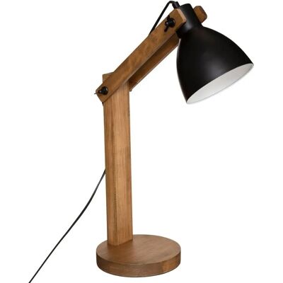 Lámpara de pie Cuba Atmosphera - 56cm, Madera, Negro - Diseñador de interiores Lámpara de pie Cuba Atmosphera - 56cm, Madera, Negro - Diseñador de interiores