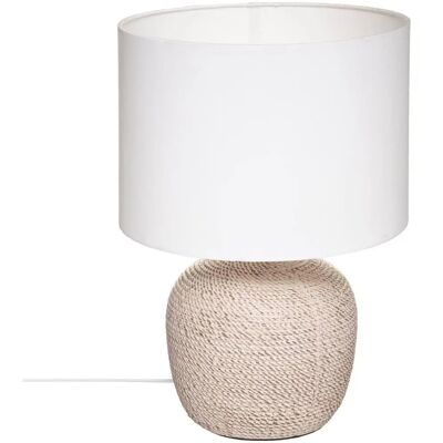 Atmosphera Davia - Ceramiczna lampa stołowa - Beż i biały - Klasyczny design Atmosphera Davia - Ceramiczna lampa stołowa - Beż i biały - Klasyczny design