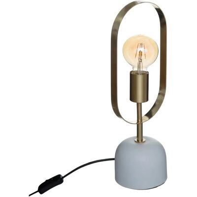 Lampka stołowa Atmosphera Edi z marmurową podstawą - Styl industrialny Lampka stołowa Atmosphera Edi z marmurową podstawą - Styl industrialny
