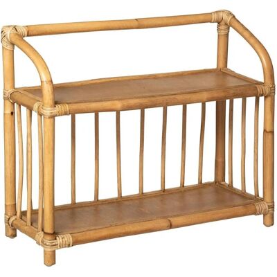 Atmosphera Kinder Rattan-Bücherregal - Beige - 60x20x50cm Atmosphera Kinder Rattan-Bücherregal - Beige - 60x20x50cm