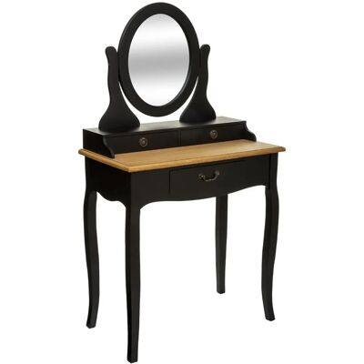 Ensemble de coiffeuse noir Atmosphera 131000B - Mobilier de chambre - Publicité Ensemble de coiffeuse noir Atmosphera 131000B - Mobilier de chambre - Publicité