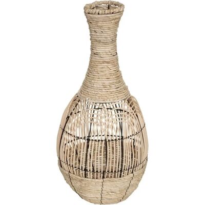 Vase en rotin Atmosphera - 63cm - Beige naturel - Décoration intérieure - Publicité Vase en rotin Atmosphera - 63cm - Beige naturel - Décoration intérieure - Publicité