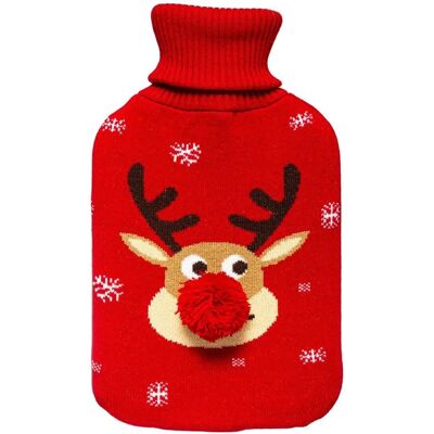 Feeric Lights & Christmas Czerwona butelka na gorącą wodę - Hot water bottle Feeric Lights & Christmas Czerwona butelka na gorącą wodę - Hot water bottle