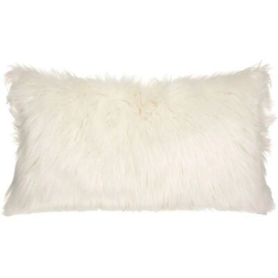 Coussin long Oslo en fausse fourrure et velours - Atmosphera Créateur d'intérieur - Publicité Coussin long Oslo en fausse fourrure et velours - Atmosphera Créateur d'intérieur - Publicité