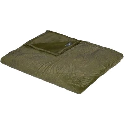 Atmosphera Kaki Mikrofaser-Fleece Plaid - Plaid Atmosphera Kaki Mikrofaser-Fleece Plaid - Plaid
