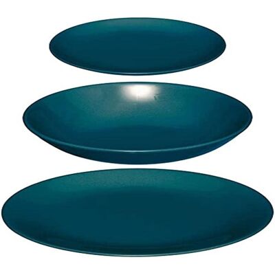 Secret de Gourmet Keramik Blau 18-teiliges Geschirrset Secret de Gourmet Keramik Blau 18-teiliges Geschirrset