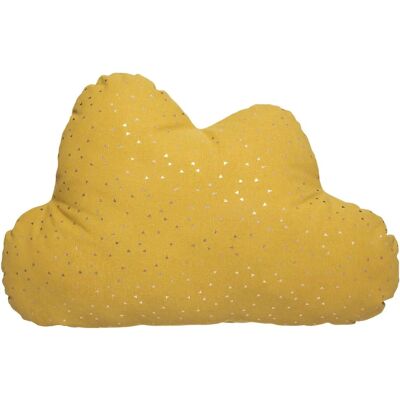 Coussin enfant nuage Atmosphera - 28x45 cm - Jaune moutarde Coussin enfant nuage Atmosphera - 28x45 cm - Jaune moutarde