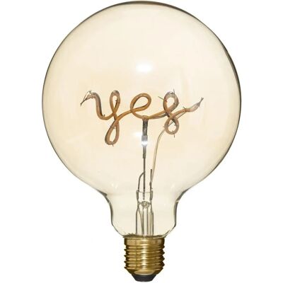 Atmosphera Modèle D.13 cm Ampoule LED Ambre « Yes » - Ampoule LED - Publicité Atmosphera Modèle D.13 cm Ampoule LED Ambre « Yes » - Ampoule LED - Publicité