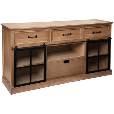 Aparador Danik Atmosphera - 2 Puertas, Madera & Vidrio, 160x85cm Aparador Danik Atmosphera - 2 Puertas, Madera & Vidrio, 160x85cm