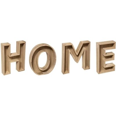 Atmosphera Panneau en Bois Home - 83x5x26cm - Publicité Atmosphera Panneau en Bois Home - 83x5x26cm - Publicité