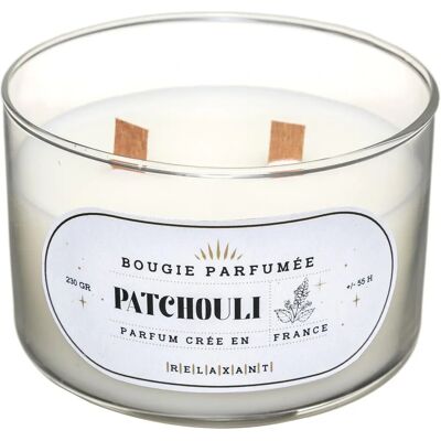 Candela Snow Patchouli Atmosphera - 470g - Decorazione Interni Elegante Candela Snow Patchouli Atmosphera - 470g - Decorazione Interni Elegante