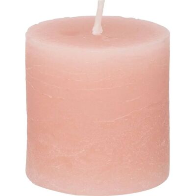Set de Bougies Rústiques Atmosphera - Rose Clair - 4 Bougies - Intérieur/Extérieur - Publicité Set de Bougies Rústiques Atmosphera - Rose Clair - 4 Bougies - Intérieur/Extérieur - Publicité