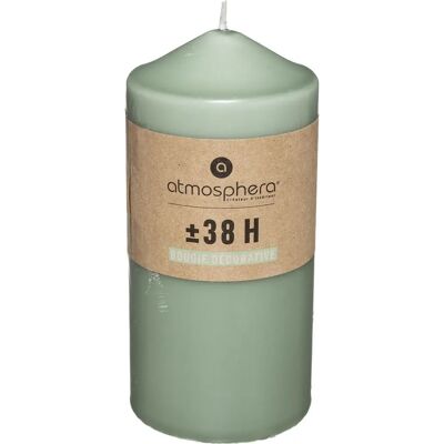 Bougie en Cire d'Eucalyptus Atmosphera - 38h de Brûlage - Cylindre - Décoration Intérieure - Publicité Bougie en Cire d'Eucalyptus Atmosphera - 38h de Brûlage - Cylindre - Décoration Intérieure - Publicité