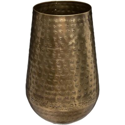 Vase Oasis Doré Atmosphera - 15x23cm Décoration Élégante - Publicité Vase Oasis Doré Atmosphera - 15x23cm Décoration Élégante - Publicité
