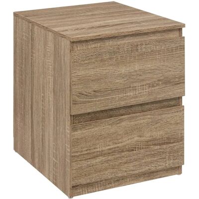Cómoda Dolo de 2 Cajones en Madera Natural Cómoda Dolo de 2 Cajones en Madera Natural