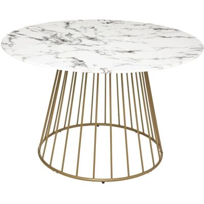 Mesa de comedor Atmosphera Rayo - Efecto mármol - Blanco 120cm Mesa de comedor Atmosphera Rayo - Efecto mármol - Blanco 120cm