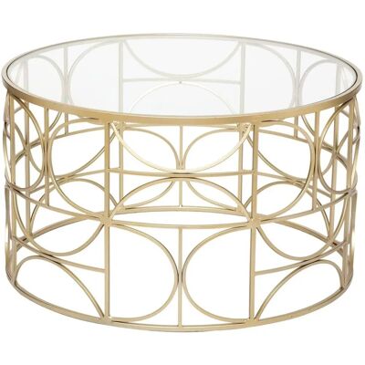 Atmosphera D71 cm Glasplatte Couchtisch Art Deco Atmosphera D71 cm Glasplatte Couchtisch Art Deco