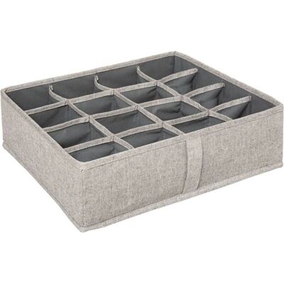 FIVE Skuffeorganizer - Beige - Opbevaringsboks - 35x31x11cm FIVE Skuffeorganizer - Beige - Opbevaringsboks - 35x31x11cm