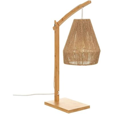 Atmosphera Lampa łukowa z bambusa Beżowa - Lampa stołowa Atmosphera Lampa łukowa z bambusa Beżowa - Lampa stołowa