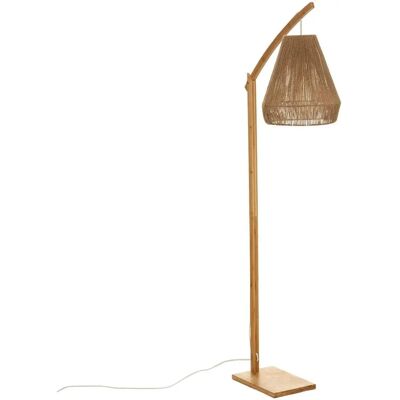 Lámpara de pie de bambú y cáñamo Atmosphera - Estilo étnico bohemio Lámpara de pie de bambú y cáñamo Atmosphera - Estilo étnico bohemio