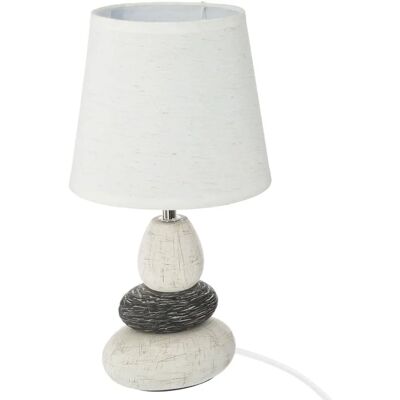 Lampa ceramiczna 'Clary' Atmosphera w kolorze kości słoniowej - 33cm Lampa ceramiczna 'Clary' Atmosphera w kolorze kości słoniowej - 33cm