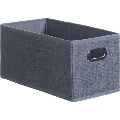 Panier de rangement gris 15x31cm - Boîte de rangement 5FIVE Panier de rangement gris 15x31cm - Boîte de rangement 5FIVE