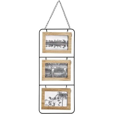 Atmosphera 162258 Fotolijst - Wandfoto Frame MDF Hout 3 Foto's Atmosphera 162258 Fotolijst - Wandfoto Frame MDF Hout 3 Foto's