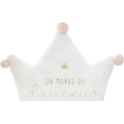 Coussin Couronne Atmosphera 76x60cm - Décor chambre enfant - Publicité Coussin Couronne Atmosphera 76x60cm - Décor chambre enfant - Publicité