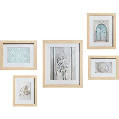 Atmosphera 157177A Natur MDF Bilderrahmen-Set - Wanddekoration Atmosphera 157177A Natur MDF Bilderrahmen-Set - Wanddekoration