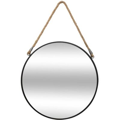 Atmosphera Wandspiegel - Rund Schwarz Ø 38 cm Atmosphera Wandspiegel - Rund Schwarz Ø 38 cm