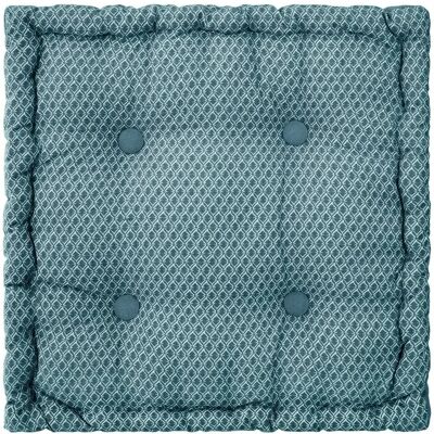 Atmosphera - Coussin de sol 'Otto' - coton - bleu canard - 40x40cm - Créateur d'intérieur - Publicité Atmosphera - Coussin de sol 'Otto' - coton - bleu canard - 40x40cm - Créateur d'intérieur - Publicité