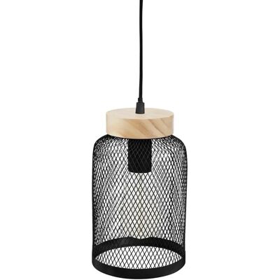 Lampada sospensione Atmosphera Zely - Metallo e legno - 15cm Lampada sospensione Atmosphera Zely - Metallo e legno - 15cm