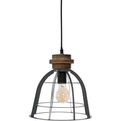 Lámpara Colgante de Metal Gris Atmosphera - Diámetro 25cm - Estilo Industrial Lámpara Colgante de Metal Gris Atmosphera - Diámetro 25cm - Estilo Industrial