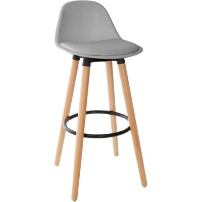 Tabouret de bar gris Maxon Atmosphera - Ergonomique, Résistant, Facile à nettoyer - Publicité Tabouret de bar gris Maxon Atmosphera - Ergonomique, Résistant, Facile à nettoyer - Publicité