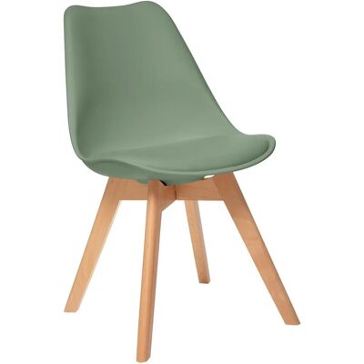 Sedia da pranzo moderna scandinava verde Baya ATMOSPHERA con braccioli Sedia da pranzo moderna scandinava verde Baya ATMOSPHERA con braccioli