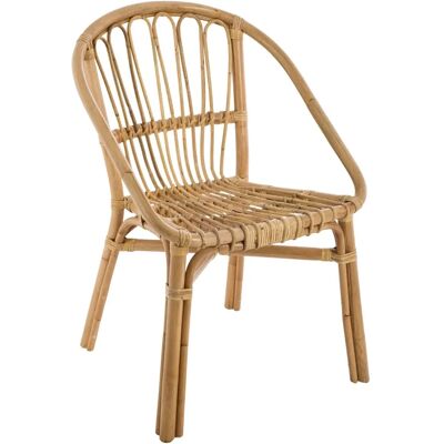 Atmosphera - Poltrona in rattan con cuscini colorati - Naturale Atmosphera - Poltrona in rattan con cuscini colorati - Naturale