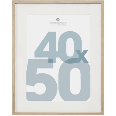 Cadre photo beige Atmosphera 162356C - 40x50cm Cadre photo beige Atmosphera 162356C - 40x50cm