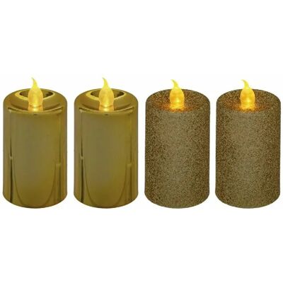 FEERIC LIGHTS - Candela led votiva oro x4 - Bougies LED votives - Publicité FEERIC LIGHTS - Candela led votiva oro x4 - Bougies LED votives - Publicité