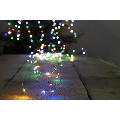 FEERIC LIGHTS AND CHRISTMAS - Couronne cuivre - 100LED 8F - Multicolore - Outdoor light - Publicité FEERIC LIGHTS AND CHRISTMAS - Couronne cuivre - 100LED 8F - Multicolore - Outdoor light - Publicité