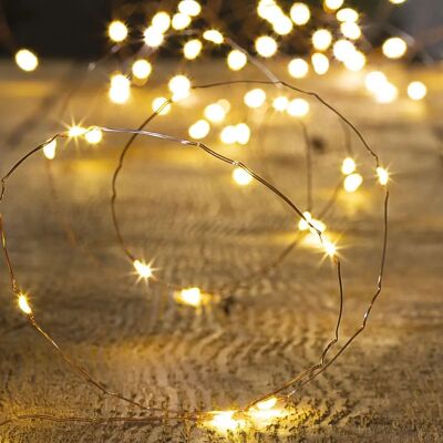 Feeric Lights & Christmas Couronne de Noël en Cuivre Blanc - 100 LEDs - Publicité Feeric Lights & Christmas Couronne de Noël en Cuivre Blanc - 100 LEDs - Publicité
