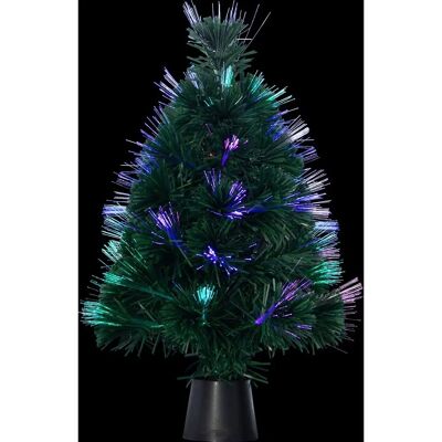 FEERIC LIGHTS & CHRISTMAS Décoration de sapin en fibre optique verte - 45cm - Publicité FEERIC LIGHTS & CHRISTMAS Décoration de sapin en fibre optique verte - 45cm - Publicité