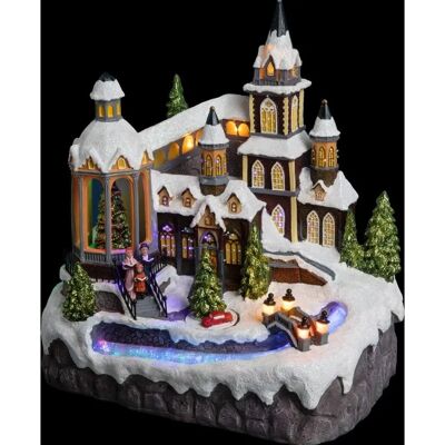 Feeric Lights & Christmas - Diorama Village de Noël - LED multicolore - Publicité Feeric Lights & Christmas - Diorama Village de Noël - LED multicolore - Publicité