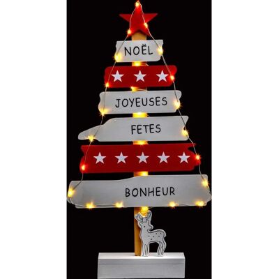 Marque Modèle Décoration Sapin Noël 50cm Rouge Blanc - Publicité Marque Modèle Décoration Sapin Noël 50cm Rouge Blanc - Publicité